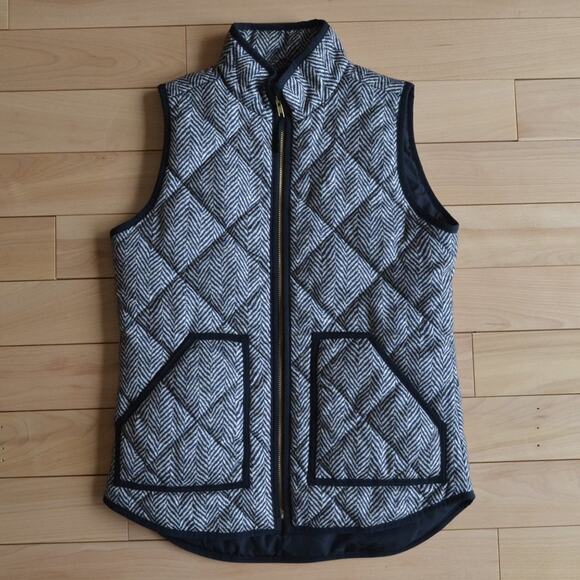 J Crew Quilted Down Vest Size XXS - Picture 1 of 4